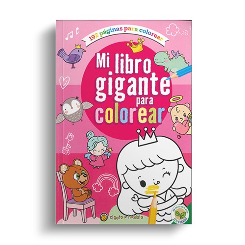 MI LIBRO GIGANTE PARA COLOREAR: ROSA