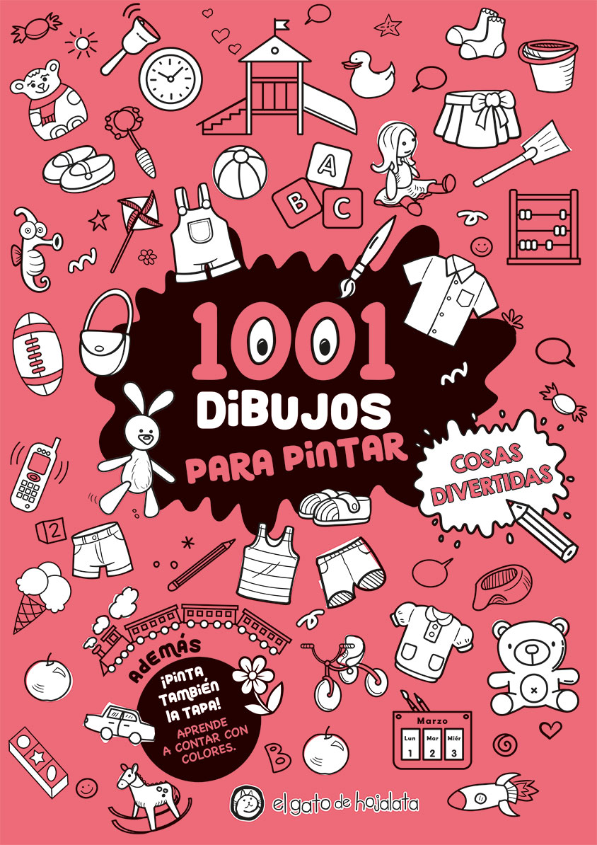 1001 dibujos para pintar: cosas divertidas