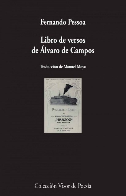 LIBRO DE VERSOS DE ALVARO DE CAMPOS