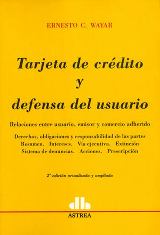 TARJETA DE CRÉDITO Y DEFENSA DEL USUARIO