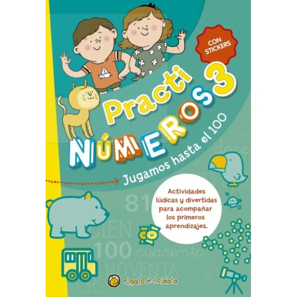 LIBRO NUMEROS 3 - PRACTI NUMEROS - JUGAMOS HASTA EL 100