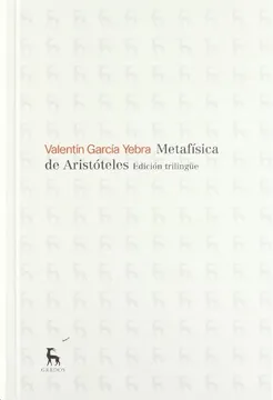 METAFÍSICA ED. TRILINGUE