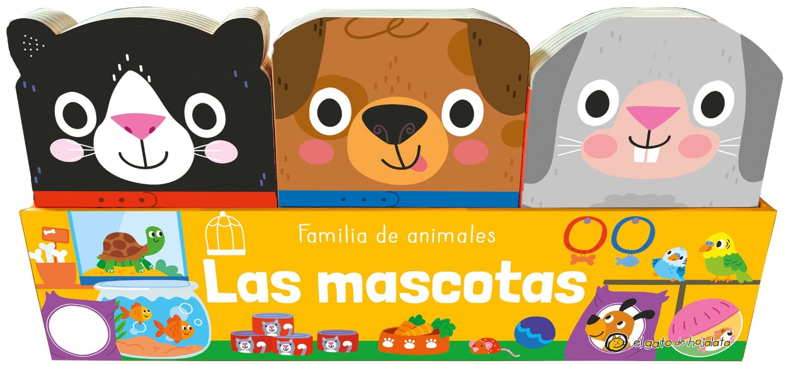 MASCOTAS: CONEJO, GATO Y PERRO – FAMILIA DE ANIMALES