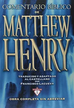 COMENTARIO BIBLICO DE MATTHEW HENRY