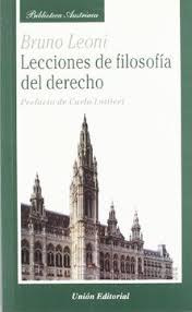 LECCIONES DE FILOSOFÍA DEL DERECHO