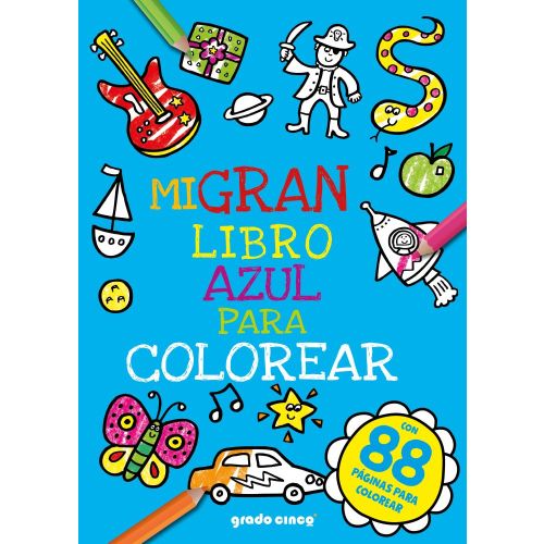 Mi gran libro azul para colorear