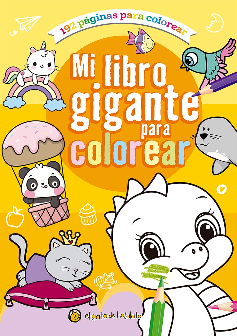 Mi libro gigante para colorear: naranja